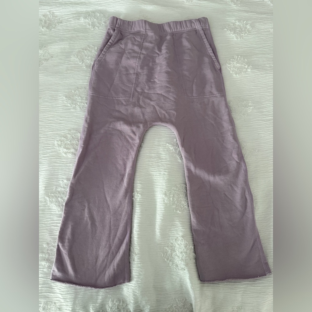 Nili Lotan Lavender Cropped Track Pants - Picture 5 of 12